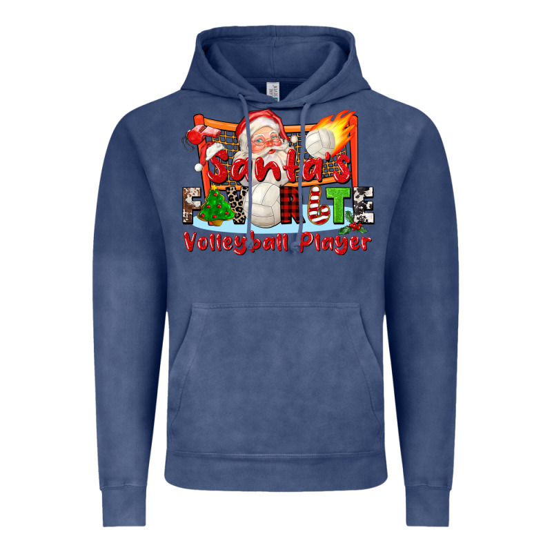 Santas Favorite Volleyball Player Vintage Hoodie by CowGirlArtShop | Teevron