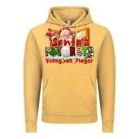 Vintage Mustard santas favorite volleyball player Vintage Hoodie - CowGirlArtShop