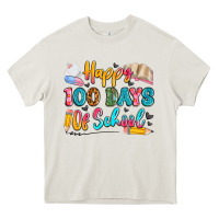 Happy 100 Days Of School Heavy Core Tee | Teevron