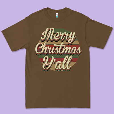 Merry Christmas Y'all Premium Tee Designed By Bettercallsaul