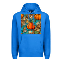 True Royal pumpkin and butterfly seamless pattern Premium Hoodie - BundleAndBundleShop