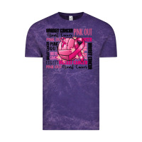 Cloud Purple volleyball pink out breast cancer Vintage Tee - RanaPortraitStore