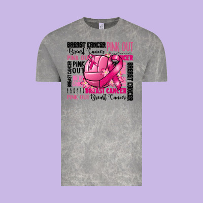 Volleyball Pink Out Breast Cancer Vintage Tee Designed By Ranaportraitstore