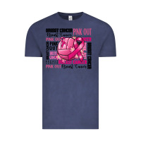 Vintage Denim volleyball pink out breast cancer Vintage Tee - RanaPortraitStore