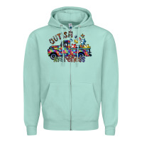 Seafoam autism avareness Zipper Hoodie - SublimationCraftShop
