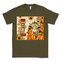 Army Green Fall Hay There Pumpkin Classic Tee - texasbilliewilder