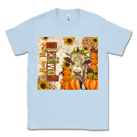 Dusty Blue Fall Hay There Pumpkin Classic Tee - texasbilliewilder