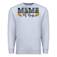Heather Grey western mama of boys Premium Sweatshirt - Artiststas
