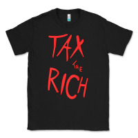 Black tax the rich shirt (on back)political t shirts for women men t shirt Classic Tee - minhPixels