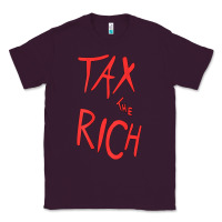Plum tax the rich shirt (on back)political t shirts for women men t shirt Classic Tee - minhPixels