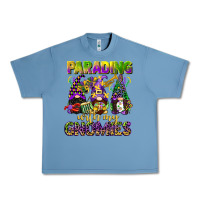 Pebble Blue parading with my gnomies mardi gras Urban Heavy Tee - CowGirlArtShop