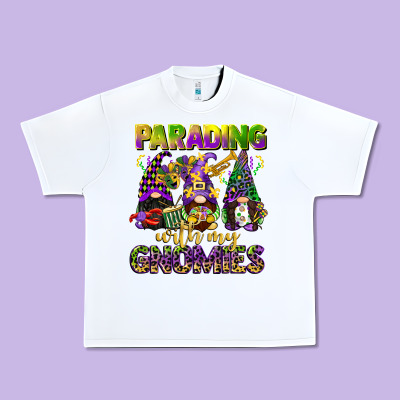 Parading With My Gnomies Mardi Gras Urban Heavy Tee Designed By Cowgirlartshop