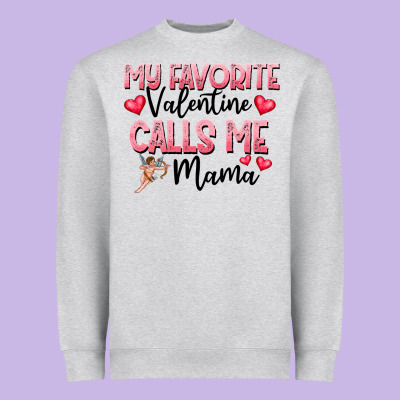 Love Message With Cupid And Hearts Heavyweight Sweatshirt Designed By Cowhidedigitalart