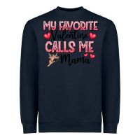 Navy love message with cupid and hearts Heavyweight Sweatshirt - CowhideDigitalArt