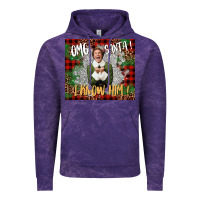 Cloud Purple omg santa i know him elf Vintage Hoodie - CowGirlArtShop