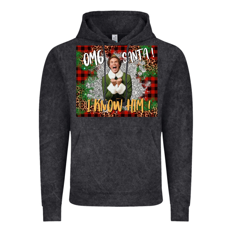 Omg Santa I Know Him Elf Vintage Hoodie by CowGirlArtShop | Teevron