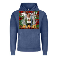 Vintage Denim omg santa i know him elf Vintage Hoodie - CowGirlArtShop