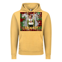 Vintage Mustard omg santa i know him elf Vintage Hoodie - CowGirlArtShop
