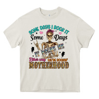 Some Days I Rock It Some Days It Rocks Me Either W Heavy Core Tee | Teevron