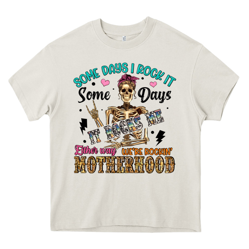 Some Days I Rock It Some Days It Rocks Me Either W Heavy Core Tee by Artiststas | Teevron