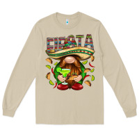 Mushroom Fiesta gnome with tacos Mexico Long Sleeve Tee - HowdyJamesFarm