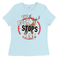 Baby Blue The Bucks Stops Here Ladies Tee - Bettercallsaul