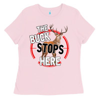 Bubblegum Pink The Bucks Stops Here Ladies Tee - Bettercallsaul