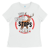 White The Bucks Stops Here Ladies Tee - Bettercallsaul