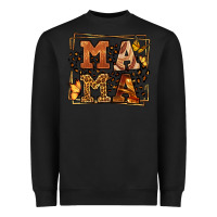 Black Melanin leopard frame mama Mother's Day Heavyweight Sweatshirt - LillyAllenDesigns