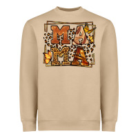 Mushroom Melanin leopard frame mama Mother's Day Heavyweight Sweatshirt - LillyAllenDesigns