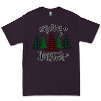 Plum Merry Christmas Trees Premium Tee - Bettercallsaul