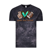 Cloud Black Peace love football Vintage Tee - HowdyJamesFarm