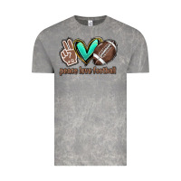 Peace Love Football Vintage Tee | Teevron