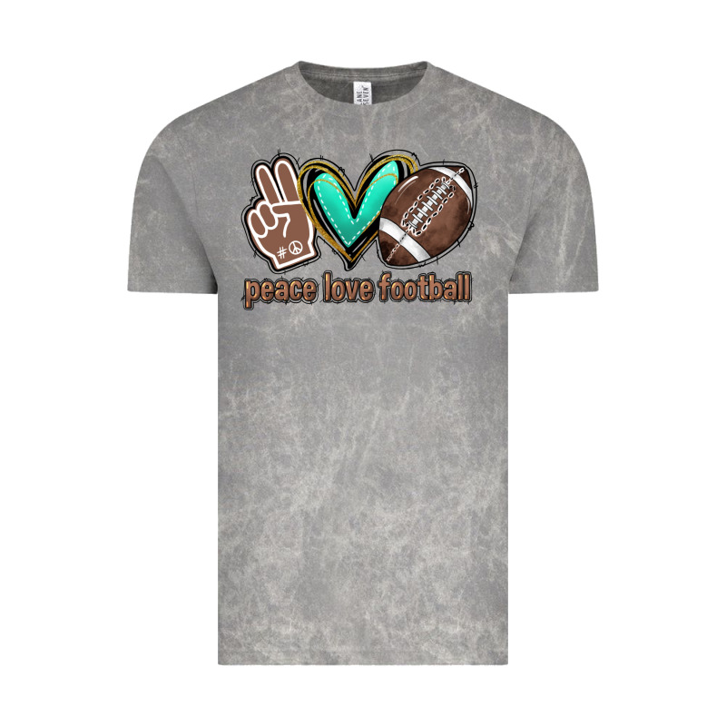 Peace Love Football Vintage Tee by HowdyJamesFarm | Teevron