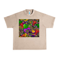 French Oak mardi gras hearts Urban Heavy Tee - CowGirlArtShop