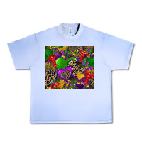 Grape Ice mardi gras hearts Urban Heavy Tee - CowGirlArtShop