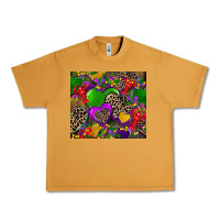 Peanut Butter mardi gras hearts Urban Heavy Tee - CowGirlArtShop