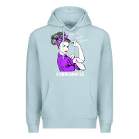 Blue Mist Domestic Violence Warrior Unbreakable Awareness Gift Premium Hoodie - minhPixels