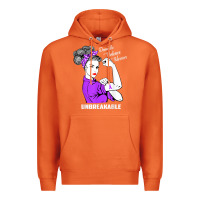 Carrot Domestic Violence Warrior Unbreakable Awareness Gift Premium Hoodie - minhPixels