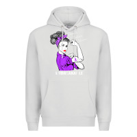 Dove Grey Domestic Violence Warrior Unbreakable Awareness Gift Premium Hoodie - minhPixels