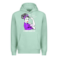 Seafoam Domestic Violence Warrior Unbreakable Awareness Gift Premium Hoodie - minhPixels