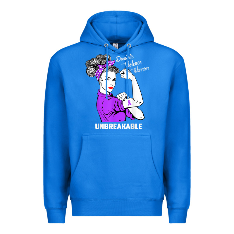 Domestic Violence Warrior Unbreakable Awareness Gift Premium Hoodie by minhPixels | Teevron