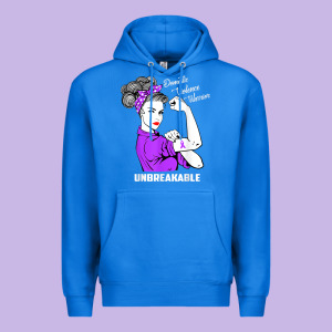 Domestic Violence Warrior Unbreakable Awareness Gift Premium Hoodie Designed By Minhpixels