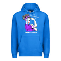 True Royal Domestic Violence Warrior Unbreakable Awareness Gift Premium Hoodie - minhPixels