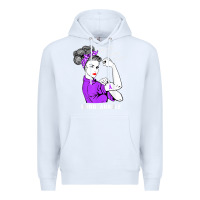 White Domestic Violence Warrior Unbreakable Awareness Gift Premium Hoodie - minhPixels