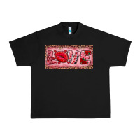Black Pink Love Kiss Valentine's Day Urban Heavy Tee - RanaPortraitStore