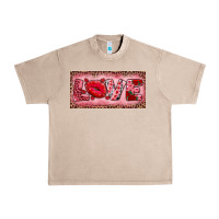 French Oak Pink Love Kiss Valentine's Day Urban Heavy Tee - RanaPortraitStore