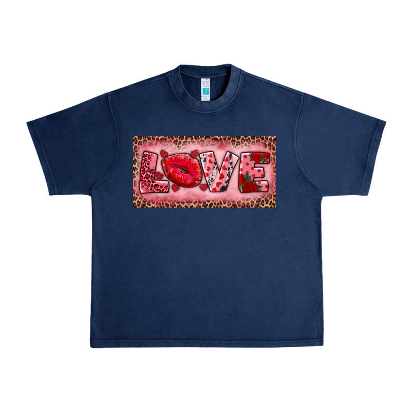 Pink Love Kiss Valentine's Day Urban Heavy Tee by RanaPortraitStore | Teevron