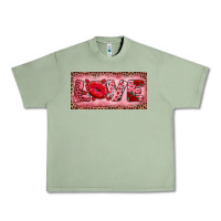 Oil Green Pink Love Kiss Valentine's Day Urban Heavy Tee - RanaPortraitStore