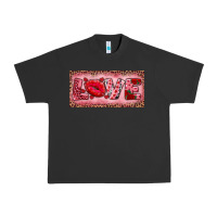 Pigment Black Pink Love Kiss Valentine's Day Urban Heavy Tee - RanaPortraitStore
